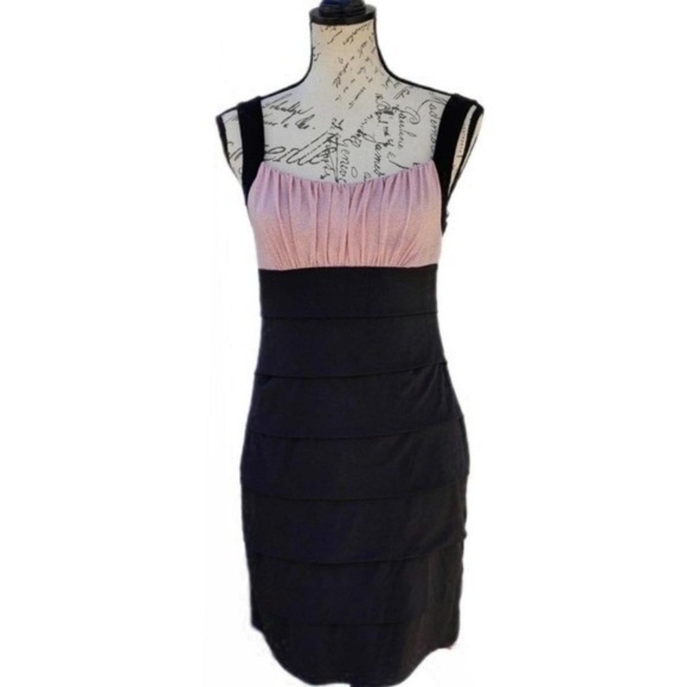 Sweet Storm Metallic Rose Shimmer Shutter Pleat Dress 2010s Indie Sleaze Party
